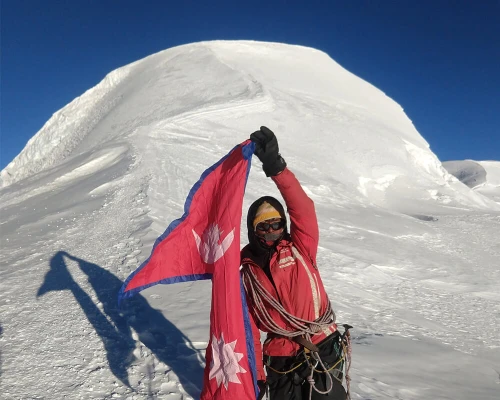 Achieved The Top Of Mera Peak