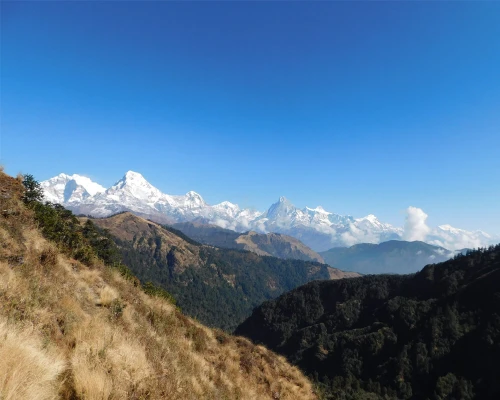 Annapurna Himalayan Range From Mohare Danda Trek