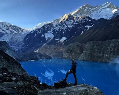 Annapurna View From Panchakunda Lake