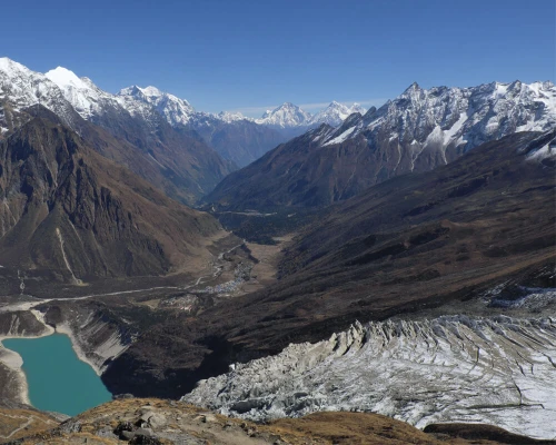 Beautiful Mountain Range From Manaslu Base Camp ()