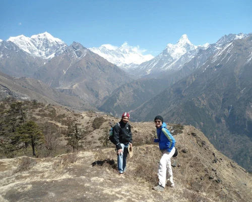Everest And Lotse View From Syangboche
