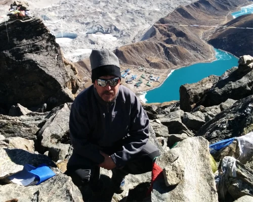 Gokyo Lake With Beautiful Glacier View From Gokyo Ri 