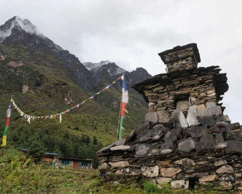 Mani Wall In Tsum Valley
