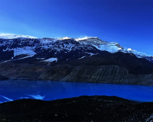 Morning View Of Annapurna St And The Panchakunda Lake
