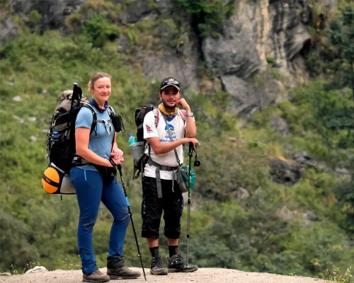 On The Way To Manaslu Trek