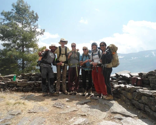 Our Group Are Taking Picture In Langtang Trek