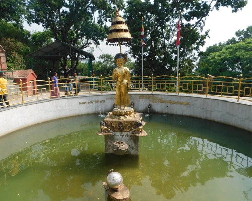 Peace Pond In Swoyambhunath Temple Kathmandu