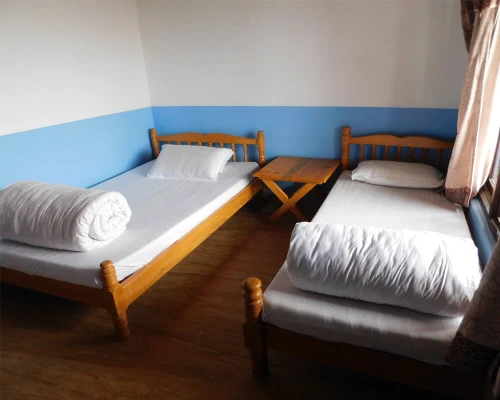 Room And The Bed In Mardi Himal Trek