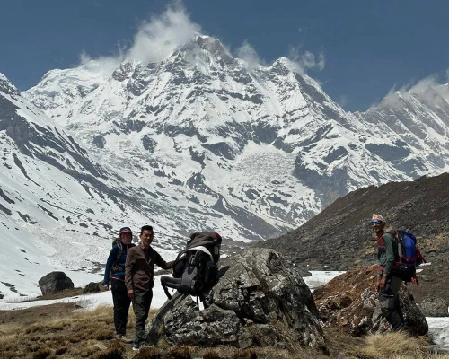 Small Break During Hike To Annapurna Base Camp