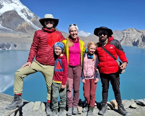 Standing In Front Of The Highest Lake Tilicho Nepal
