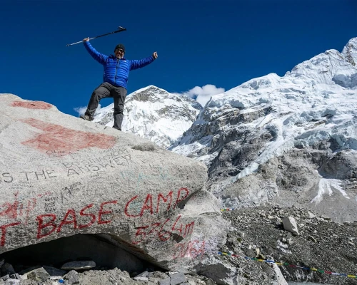 Standing On The Everest Base Camp