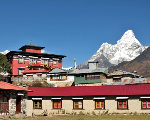 Tengboche Monastery With Mt Aama Dablam