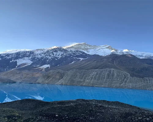 The Beautiful Lake With Mt. Annapurna