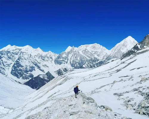 View After Larkya Pass