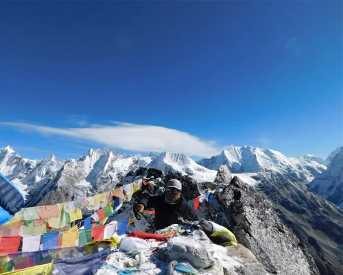View From The Top Of Langtang Trek
