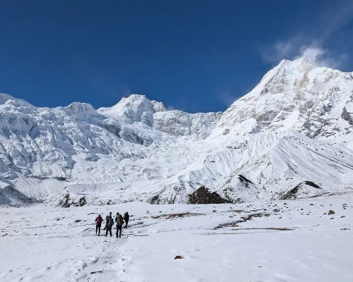 View Of Manaslu From Pungen Gompa 