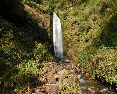 Waterfall In Khopra Danda Trek