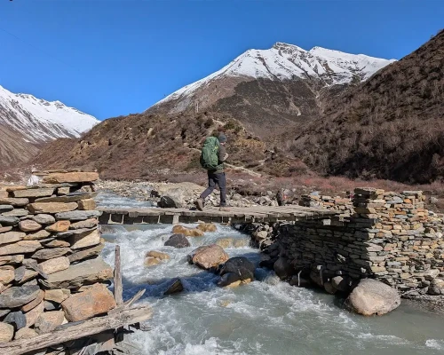 Wooden Bridge In Samdo